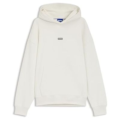 Hugo Boss Mens Nazardo Cotton-terry loose-fit hoodie with logo details Hugo Boss Mens Nazardo Cotton-terry loose-fit hoodie with logo details