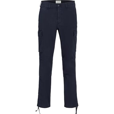 JACK & JONES Men's Jpstace Jjtucker Cargo AMA Noos Cargo Trousers, Dark Navy, 30 W/32 L JACK & JONES Men's Jpstace Jjtucker Cargo AMA Noos Cargo Trousers, Dark Navy, 30 W/32 L