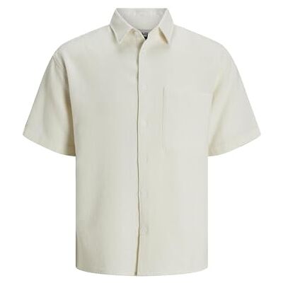 JACK & JONES Men's Relaxed Fit Shirt, Cloud Dancer, XS JACK & JONES Men's Relaxed Fit Shirt, Cloud Dancer, XS