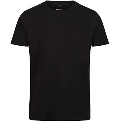 Regatta Professional Mens Pro Soft Touch Cotton Short Sleeved T Shirt Black Regatta Professional Mens Pro Soft Touch Cotton Short Sleeved T Shirt Black