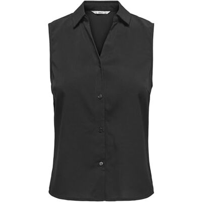 ONLY Onlnova Life Elite S/L Shirt Solid, Black, XS ONLY Onlnova Life Elite S/L Shirt Solid, Black, XS