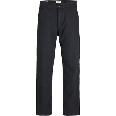 JACK & JONES Men's Jpsteddie Jjbarkley Painter Pant, Black, 31 W/32 L JACK & JONES Men's Jpsteddie Jjbarkley Painter Pant, Black, 31 W/32 L