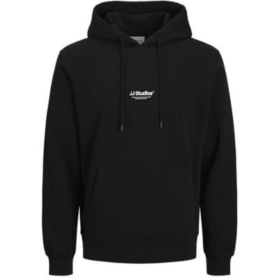 JACK & JONES Mens Jjesoho Sweat Hood Noos Pls, Black, XXL UK JACK & JONES Mens Jjesoho Sweat Hood Noos Pls, Black, XXL UK