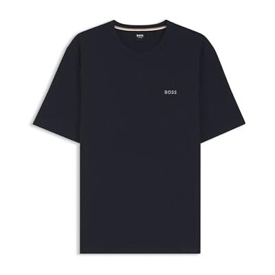 Boss Pyjama-shirt Aus Baumwoll-mix Mit Logo-stickerei Dark Blue Boss Pyjama-shirt Aus Baumwoll-mix Mit Logo-stickerei Dark Blue