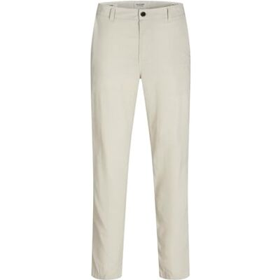 JACK & JONES Men's Jpstace Summer Chino Trousers Sn, Feather Gray, 34 W/36 L JACK & JONES Men's Jpstace Summer Chino Trousers Sn, Feather Gray, 34 W/36 L