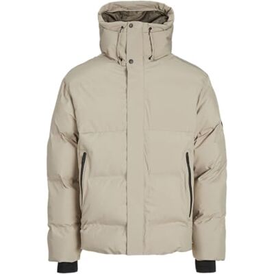 JACK & JONES JACK&JONES Men's JCOALPHA Short Puffer SN Puffer Jacket, Crockery, S, Crockery, S JACK & JONES JACK&JONES Men's JCOALPHA Short Puffer SN Puffer Jacket, Crockery, S, Crockery, S