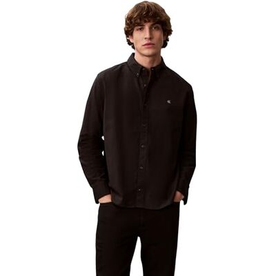 Calvin Klein Men's Classic Solid Oxford Shirt, Black (Black), XL Calvin Klein Men's Classic Solid Oxford Shirt, Black (Black), XL