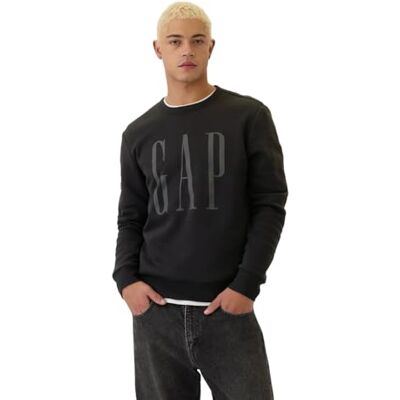 GAP Men's V-lw Db Fleece, Black, L GAP Men's V-lw Db Fleece, Black, L