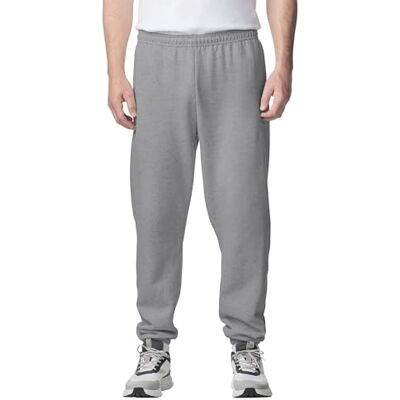 Gildan Men's Fleece Elastic Bottom Sweatpants, Style G18200, Sport Grey, 2X-Large Gildan Men's Fleece Elastic Bottom Sweatpants, Style G18200, Sport Grey, 2X-Large