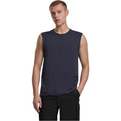 Brandit Men's T-Shirt Sleeveless, Navy, M Brandit Men's T-Shirt Sleeveless, Navy, M