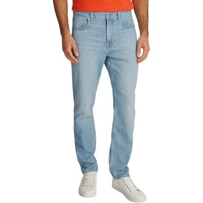 Tommy Hilfiger Men's Denton Heron Blue Straight Leg Jeans, Blue (Heron Blue), 40W/32L Tommy Hilfiger Men's Denton Heron Blue Straight Leg Jeans, Blue (Heron Blue), 40W/32L