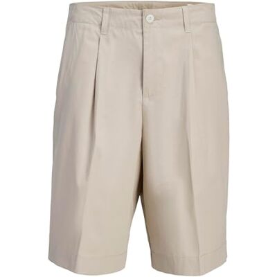 JACK & JONES Men's Jpstowen Porter Shorts LNG Sn, Silver Lining, L JACK & JONES Men's Jpstowen Porter Shorts LNG Sn, Silver Lining, L