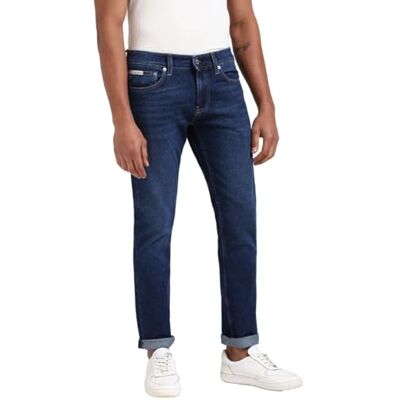 Calvin Klein Men’s Slim Leg Jeans, Blue (Denim Dark), 36W/34L Calvin Klein Men’s Slim Leg Jeans, Blue (Denim Dark), 36W/34L