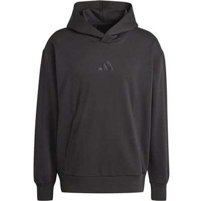adidas Men's ALL SZN FLEECE HOODIE, black, S adidas Men's ALL SZN FLEECE HOODIE, black, S