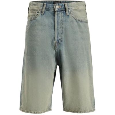 JACK & JONES Jjiron Jjoriginal Shorts Mf 325, Blue Denim, S JACK & JONES Jjiron Jjoriginal Shorts Mf 325, Blue Denim, S