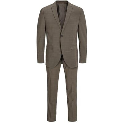 JACK & JONES Men's Jprfranco Check Suit Sn, Falcon/Checks: Super Slim fit, 42 JACK & JONES Men's Jprfranco Check Suit Sn, Falcon/Checks: Super Slim fit, 42