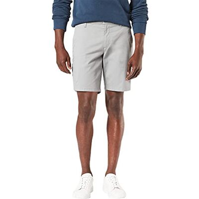 Dockers Men's Ultimate Straight Fit Supreme Flex Shorts (Standard and Big & Tall), Foil Grey, 34 Dockers Men's Ultimate Straight Fit Supreme Flex Shorts (Standard and Big & Tall), Foil Grey, 34