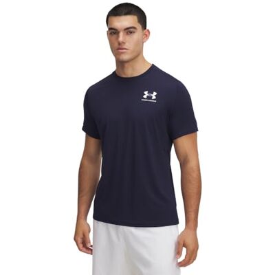 Under Armour Men's UA HeatGear Fitted SS Shirt Midnight Navy Under Armour Men's UA HeatGear Fitted SS Shirt Midnight Navy