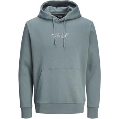 JACK & JONES Mens Jprbluarchie Noos Hooded Sweatshirt, Goblin Blue, L UK JACK & JONES Mens Jprbluarchie Noos Hooded Sweatshirt, Goblin Blue, L UK