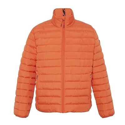 Polo Sylt Men's Padded Quilted Jacket in puffer look, Tigerlily, L Polo Sylt Men's Padded Quilted Jacket in puffer look, Tigerlily, L