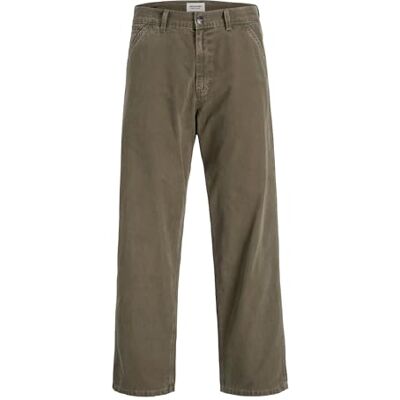 JACK & JONES Jpstalex Ember Worker Trousers Pls Plus Size, Beluga, 46W x 32L JACK & JONES Jpstalex Ember Worker Trousers Pls Plus Size, Beluga, 46W x 32L