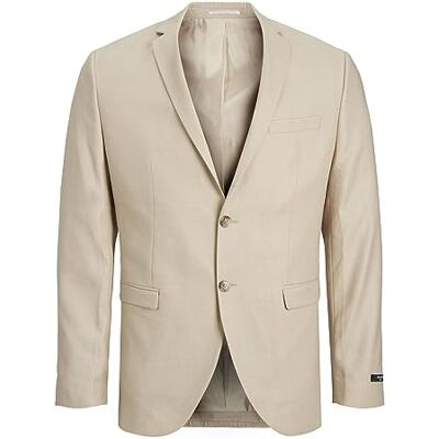 JACK & JONES Men's Jprsolaris Noos Blazer, White Pepper/fit: Super Slim fit, 42R JACK & JONES Men's Jprsolaris Noos Blazer, White Pepper/fit: Super Slim fit, 42R