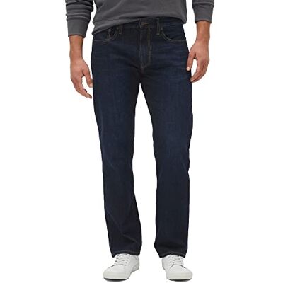 GAP Men's Straight Fit Denim Jeans, Dark Wash, 36W x 32L GAP Men's Straight Fit Denim Jeans, Dark Wash, 36W x 32L