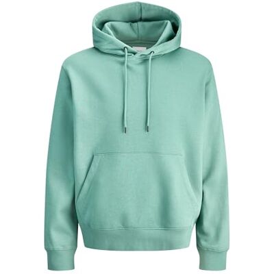JACK & JONES Men's Jjestar Jj Sweat Hood Noos Hoodie, Mineral Blue, S JACK & JONES Men's Jjestar Jj Sweat Hood Noos Hoodie, Mineral Blue, S