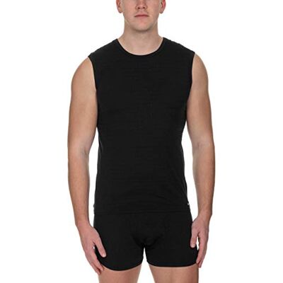 Bruno Banani Men's Vest, Black (Black Chequered 125), S Bruno Banani Men's Vest, Black (Black Chequered 125), S