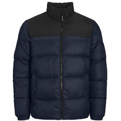 JACK & JONES PLUS Men's Jjetoby Puffer Collar Pls Puffer Jacket, Blazer navy, 2XL JACK & JONES PLUS Men's Jjetoby Puffer Collar Pls Puffer Jacket, Blazer navy, 2XL