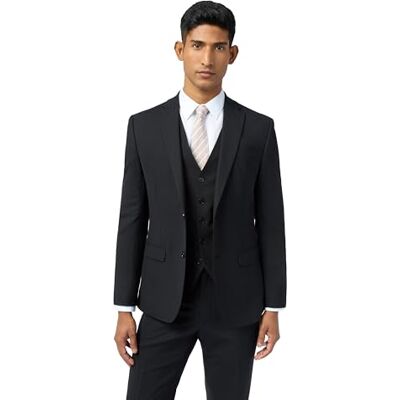 Ted Baker Premium Panama Slim Fit Suit Jacket for Men in Black Ted Baker Premium Panama Slim Fit Suit Jacket for Men in Black