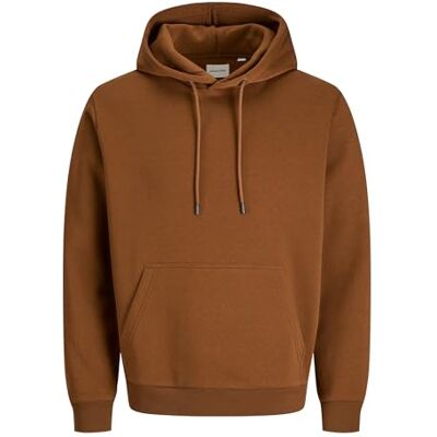 JACK & JONES Men's Jjebradley Sweat Hood Noos Pls Hoodie, Monks Robe, 5XL JACK & JONES Men's Jjebradley Sweat Hood Noos Pls Hoodie, Monks Robe, 5XL