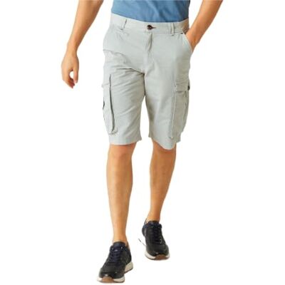 Regatta Mens Shorebay Vintage Look Cargo Shorts, Silver Grey, 40W Regatta Mens Shorebay Vintage Look Cargo Shorts, Silver Grey, 40W