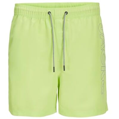 JACK & JONES JPSTFIJI JJSWIM Double Logo SN LY, Lime Green (Wild Lime), S JACK & JONES JPSTFIJI JJSWIM Double Logo SN LY, Lime Green (Wild Lime), S