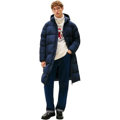 Tommy Hilfiger Men’s Down Quilted Parka, Blue (Desert Sky), L Tommy Hilfiger Men’s Down Quilted Parka, Blue (Desert Sky), L