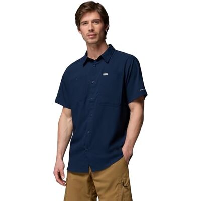 Columbia Men's Silver Ridge Utility 2 Short Sleeve, Short Sleeve Shirt, Collegiate Navy, Medium Columbia Men's Silver Ridge Utility 2 Short Sleeve, Short Sleeve Shirt, Collegiate Navy, Medium