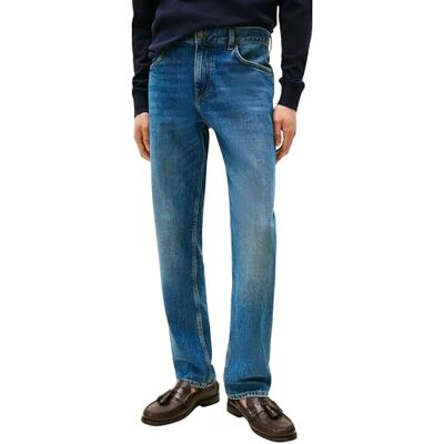 Tommy Hilfiger Men's Straight Fit Denton Mid Rise Jeans, Blue (Vista Indigo), 30W/30L Tommy Hilfiger Men's Straight Fit Denton Mid Rise Jeans, Blue (Vista Indigo), 30W/30L