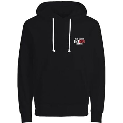JACK & JONES Men's Hoodie, black, L JACK & JONES Men's Hoodie, black, L