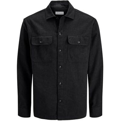 JACK & JONES Mens Overshirt Black XL JACK & JONES Mens Overshirt Black XL