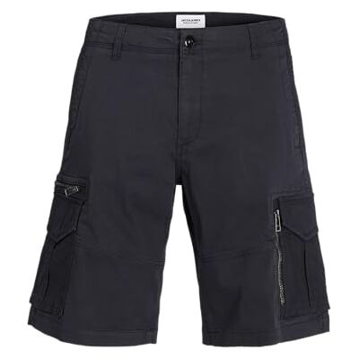 JACK & JONES Jpstcole Cruise Cargo Shorts Mid Ln, Black, M JACK & JONES Jpstcole Cruise Cargo Shorts Mid Ln, Black, M