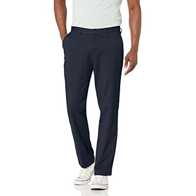 Nautica Men's Classic Fit Flat Front Stretch Solid Chino Deck Pant Business Casual, True Navy, 32W x 32L Nautica Men's Classic Fit Flat Front Stretch Solid Chino Deck Pant Business Casual, True Navy, 32W x 32L