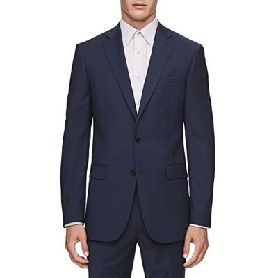 DKNY Men's Business Suit Jacket, Navy Solid, 48 Tall DKNY Men's Business Suit Jacket, Navy Solid, 48 Tall