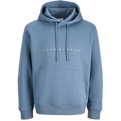 JACK & JONES Jjestar Jj Sweat Hood Noos, Blue Mirage, XS JACK & JONES Jjestar Jj Sweat Hood Noos, Blue Mirage, XS