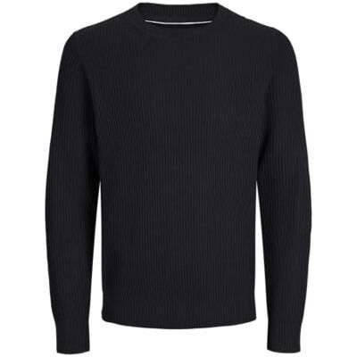 JACK & JONES Men's Jprblaliam Knit Crew Neck Jumper, Black Beauty, S JACK & JONES Men's Jprblaliam Knit Crew Neck Jumper, Black Beauty, S