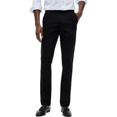 Tommy Hilfiger Men Bleeker Chino 1985 Pima Cotton Trousers, Black (Black), 28W / 36L Tommy Hilfiger Men Bleeker Chino 1985 Pima Cotton Trousers, Black (Black), 28W / 36L