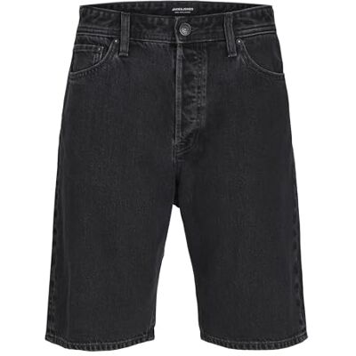 JACK & JONES Male Denim Shorts Baggy Fit Denim Shorts, Black Denim/Pack:SBD 499, M JACK & JONES Male Denim Shorts Baggy Fit Denim Shorts, Black Denim/Pack:SBD 499, M
