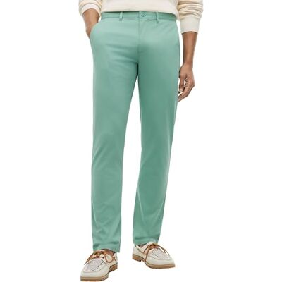 Tommy Hilfiger Men's Core Denton Essential Twill Mw0Mw40262 Chino, Green (Nordic Spruce), 40W / 34L Tommy Hilfiger Men's Core Denton Essential Twill Mw0Mw40262 Chino, Green (Nordic Spruce), 40W / 34L