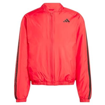 adidas Men's ESSENTIALS 3S INSULATION BOMBER JACKET, Pure Ruby, S adidas Men's ESSENTIALS 3S INSULATION BOMBER JACKET, Pure Ruby, S