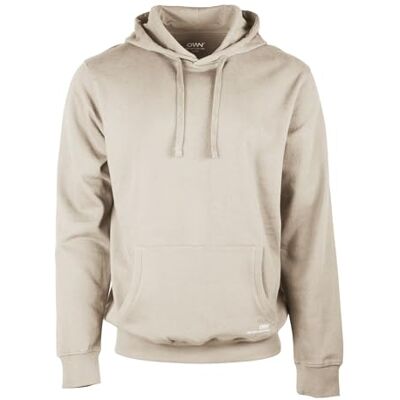 OWN Men's Brushed Hoodie, Ecru, XXL OWN Men's Brushed Hoodie, Ecru, XXL