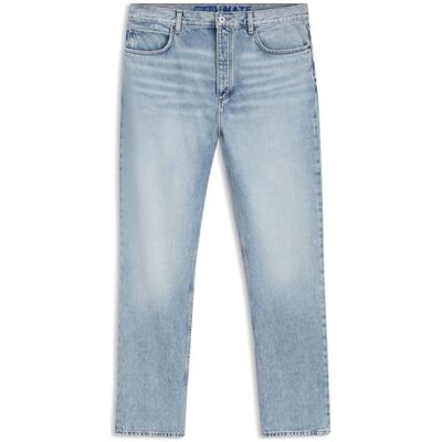 Hugo Boss Mens Nate Baggy-fit Jeans in Heavyweight Cotton Denim Hugo Boss Mens Nate Baggy-fit Jeans in Heavyweight Cotton Denim